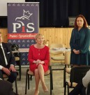 Kandydatka PiS do Parlamentu Europejskiego Mirosława Stachowiak-Różecka w Głogowie.